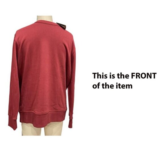 Burberry Acklow Men's Print Red Jersey Sweatshirt, all sizes, 100% Cotton - Picture 4 of 16